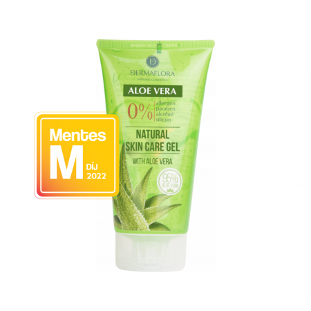 Dermaflora Aloe Vera Gél 150ml-es kiszerelésben Mentes-M logóval